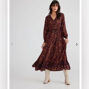 Talisman long maxi Halcyon Dress size small.